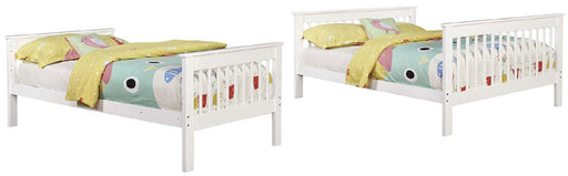 Coaster Furniture - White Twin over Full Bunk Bed - 460260 - GreatFurnitureDeal