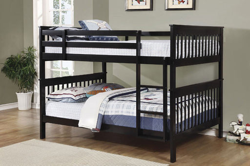 Coaster Furniture - Black Full over Full Bunk Bed - 460359 - GreatFurnitureDeal