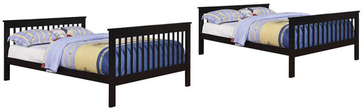 Coaster Furniture - Black Full over Full Bunk Bed - 460359 - GreatFurnitureDeal