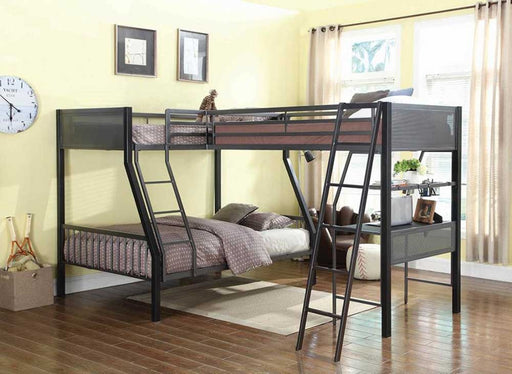 Coaster Furniture - Twin over Full Loft Bunk Bed - 460391 - GreatFurnitureDeal
