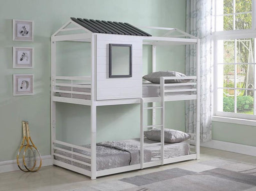 Coaster Furniture - Belton Twin Size Bunk Bed in White - 461161 - GreatFurnitureDeal