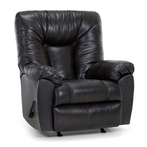 Franklin Furniture - Connery Leather Swivel Rocker Recliner - 4703-01-BLACK BEAN