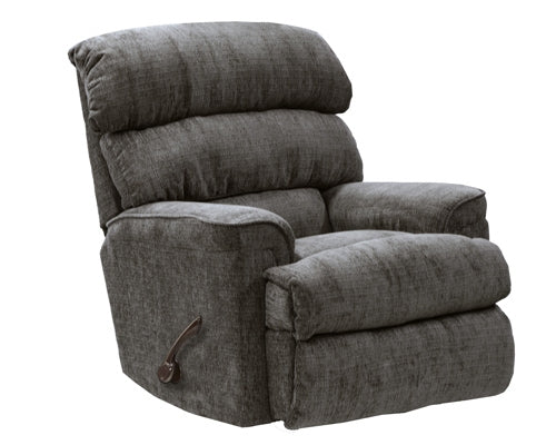 Catnapper - Pearson Chaise Rocker Recliner in Charcoal - 4739-2-CHARCOAL - GreatFurnitureDeal