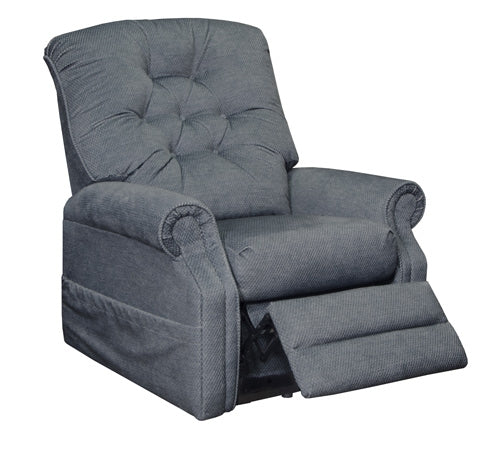 Catnapper - Patriot "Pow'r Lift" Full Lay-Out Recliner in Slate - 4824-Slate - GreatFurnitureDeal