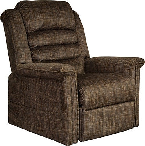 Catnapper - Soother Power Lift Full Lay-Out Chaise Recliner w-Heat & Massage in Chocolate - 4825-CHOC - GreatFurnitureDeal