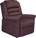 Catnapper - Soother Power Lift Full Lay-Out Chaise Recliner w/Heat & Massage in Wine - 4825-WINE