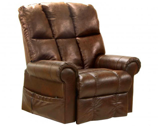 Catnapper - Stallworth Pow'r Lift Full Lay-Out Recliner in Chestnut - 4898-CHESTNUT - GreatFurnitureDeal