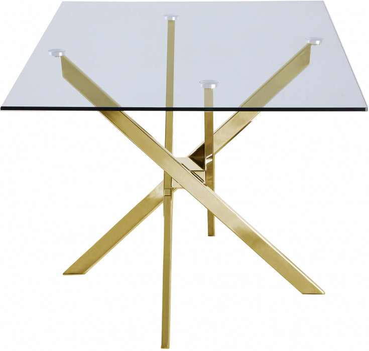 Meridian Furniture - Xander Dining Table in Gold - 902-T - GreatFurnitureDeal