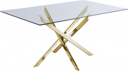 Meridian Furniture - Xander Dining Table in Gold - 902-T - GreatFurnitureDeal