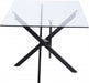 Meridian Furniture - Xander Dining Table in Matte Black - 903-T - GreatFurnitureDeal