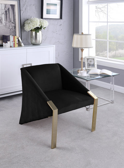 Meridian Furniture - Rivet Accent Chair in Black - 593Black - GreatFurnitureDeal