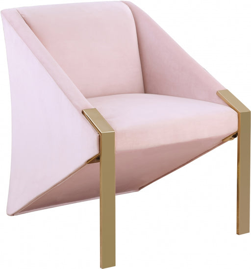 Meridian Furniture - Rivet Accent Chair in Pink - 593Pink - GreatFurnitureDeal