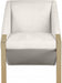 Meridian Furniture - Rivet Accent Chair in Cream - 593Cream - GreatFurnitureDeal