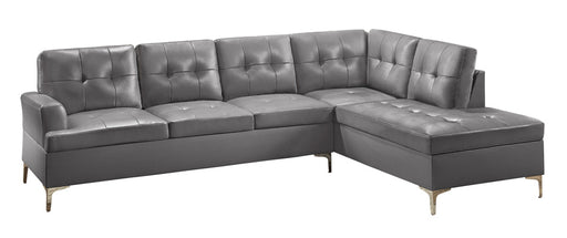 Homelegance - Barrington 2 Piece Sectional in Grey - 8378GRY - GreatFurnitureDeal