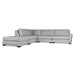 Nativa Interiors - Sylviane Modular L-Shaped Sectional Right Arm Facing 121" With Ottoman Off White - SEC-SYLV-CL-AR1-5PC-PF-WHITE - GreatFurnitureDeal