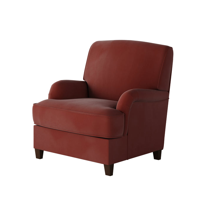 Southern Home Furnishings - Bella Rouge Accent Chair in Rouge - 01-02-C Bella Rouge