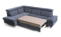 ESF Furniture - Happy Sectional w/Bed & Storage in Navy Dark Grey - HAPPYSECTIONALR - GreatFurnitureDeal