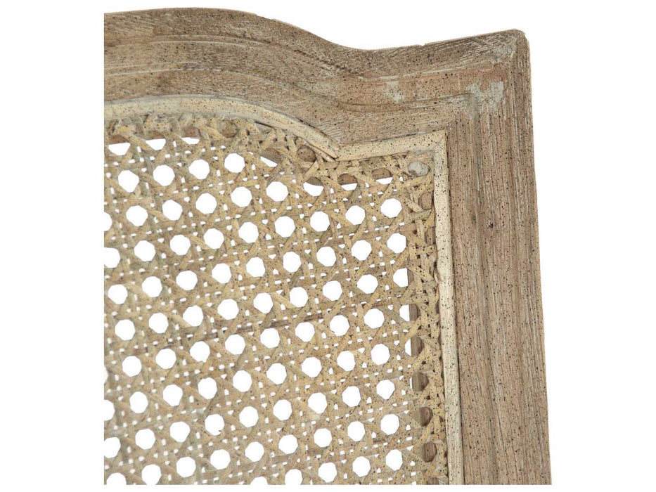 Zentique -Jeena Natural Cream Linen Side Dining Chair - CFH207-Caneback E272 A015-A - GreatFurnitureDeal
