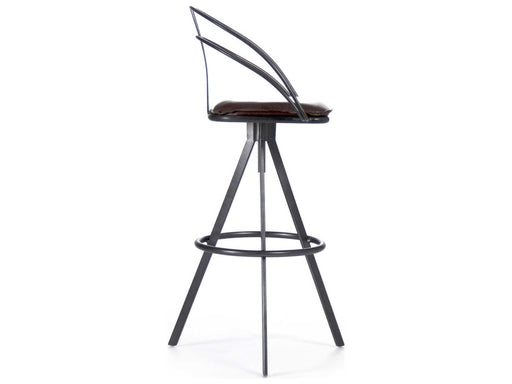 Zentique - Nathan Leather Arm Adjustable Bar Height Stool - PF7 - GreatFurnitureDeal
