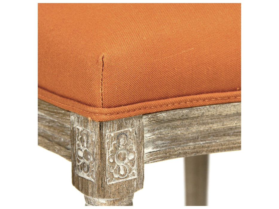 Zentique - Medallion Orange Linen Side Dining Chair - B004-Z E272 S - GreatFurnitureDeal