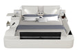 GFD Home - Zoya Smart Multifunctional King Size Bed Made with Wood in White - GreatFurnitureDeal