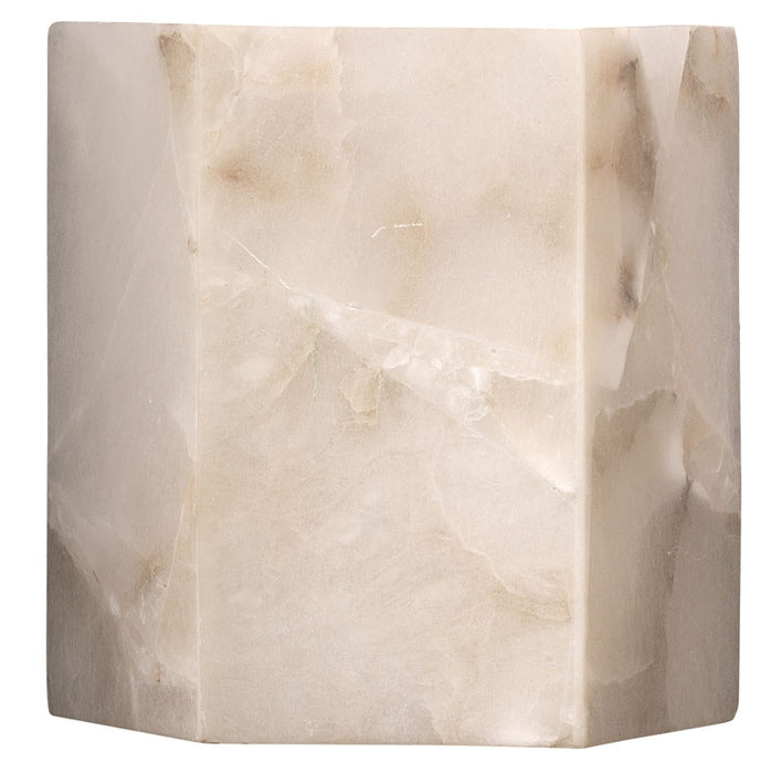 Jamie Young Company - Borealis Hexagon Wall Sconce in Alabaster - 4BORE-SCAL - GreatFurnitureDeal