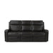 GFD House - Caleb Triple Power Sofa | Top Grain Leather | Lumbar Support | Adjustable Headrest | Storage Side Pocket | USB & Type C Charger Port  (Middle Seat Armless Chair is Stationary) - GreatFurnitureDeal