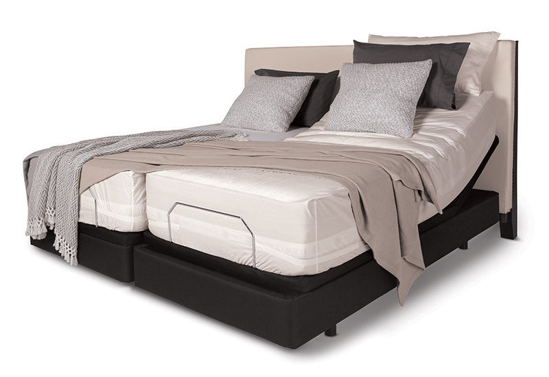 GFD Home - S86 InMotion Silver Power Base Split Queen Bed Frame,Base 30x80x6 - GreatFurnitureDeal