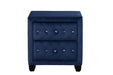 GFD Home - Kendall King 6 Pc Tufted Upholstery Vanity Bedroom Set Made With Wood In Blue - GreatFurnitureDeal