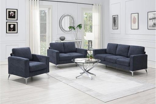 GFD Home -[VIDEO provided] [New]Modern 3-Piece Sofa Sets with Sturdy Metal Legs,Chenille Upholstered Couches Sets Including 3-Seat Sofa, Loveseat and Single Chair for Living Room Furniture Set (1+2+3 Seat) - GreatFurnitureDeal