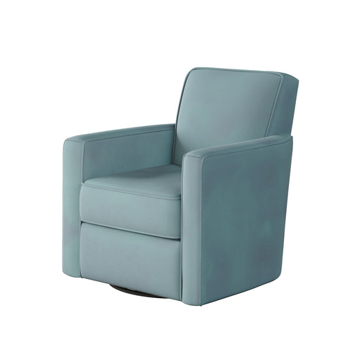Southern Home Furnishings - Bella Skylight Swivel Glider Chair in Blue - 402G-C Bella Skylight - GreatFurnitureDeal