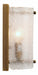Jamie Young Company - Moet Rounded Sconce in Textured Melted Ice Glass & Antique Brass Metal - 4MOET-RNDAB