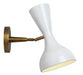 Jamie Young Company - Pisa Wall Sconce in White Lacquer & Antique Brass Metal - 4PISA-SCWH - GreatFurnitureDeal