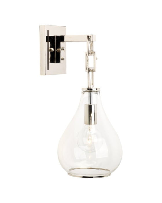 Jamie Young Company - Tear Drop Hanging Wall Sconce in Clear Glass and Nickel - 4TEAR-CLNI - GreatFurnitureDeal