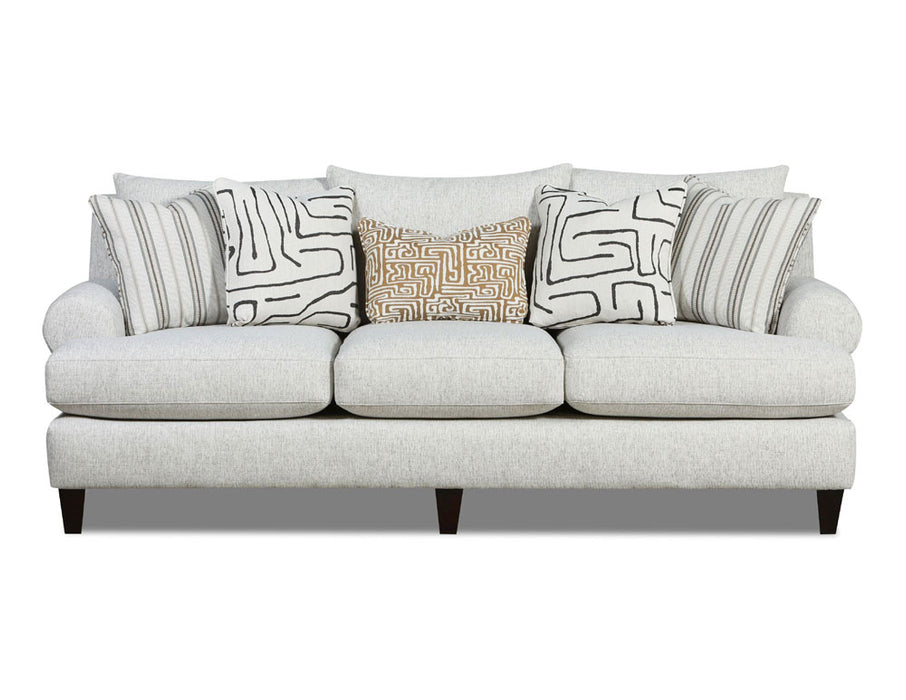 Southern Home Furnishings - Durango Pewter Sofa in Off White - 7005-00KP Durango Pewter Sofa - GreatFurnitureDeal