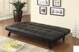 Coaster Furniture - 500765 Black With Red Stitching Full Sofa Bed - 500765 - GreatFurnitureDeal