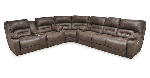 Franklin Furniture - Legacy 3 Piece Power Reclining Sectional in Chocolate - 50044-83-50099-50034-83-CHOCOLATE