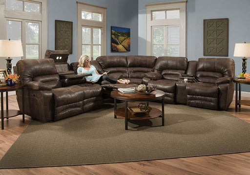 Franklin Furniture - Legacy 3 Piece Power Reclining Sectional in Chocolate - 50044-83-50099-50034-83-CHOCOLATE - GreatFurnitureDeal