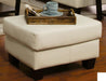 Coaster Furniture - Samuel Cream Leather Ottoman - 501694
