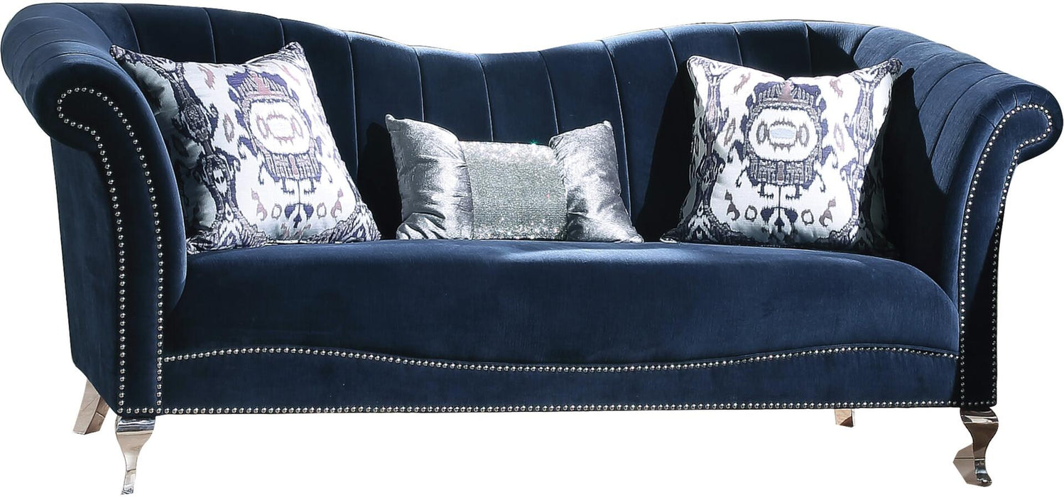 Acme Furniture - Jaborosa Sofa w-3 Pillows in Blue - 50345 - GreatFurnitureDeal