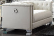 Coaster Furniture - Chaviano Pearl White Tufted Loveseat - 505392 - GreatFurnitureDeal
