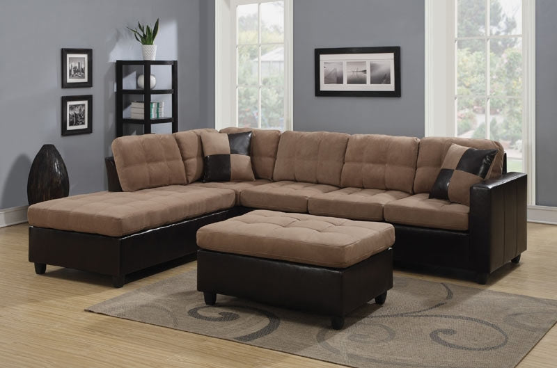 Coaster Furniture - Mallory Tan Sectional - 505675