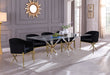 Meridian Furniture - Mercury Dining Table in Acrylic-Gold - 917-T - GreatFurnitureDeal