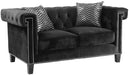 Coaster Furniture - Reventlow Black Loveseat - 505818 - GreatFurnitureDeal