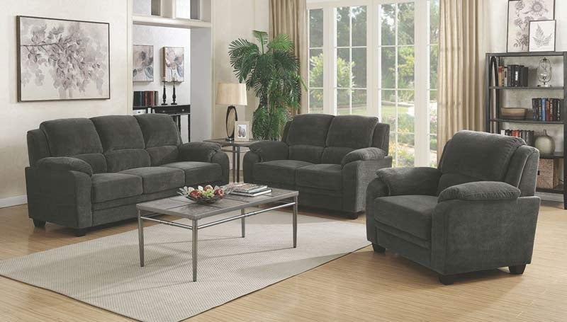Coaster Furniture - Northend Charcoal Sofa - 506241 - GreatFurnitureDeal