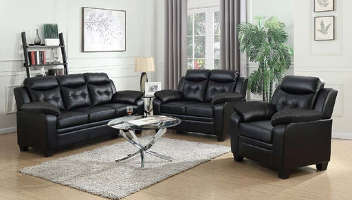 Coaster Furniture - Finley Black 3 Piece Living Room Set - 506551-S3 - GreatFurnitureDeal