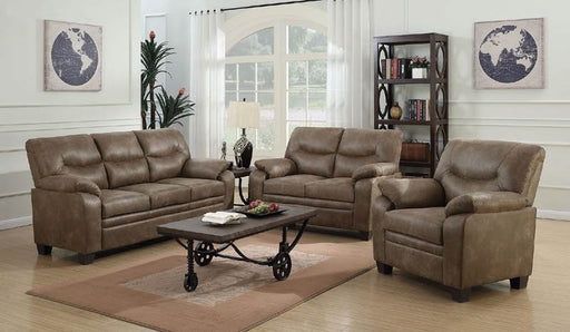 Coaster Furniture - Meagan Brown Sofa - 506561 - GreatFurnitureDeal