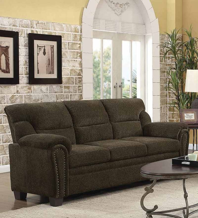Coaster Furniture - Clementine Brown 2 Piece Sofa Set - 506571-S2 - GreatFurnitureDeal