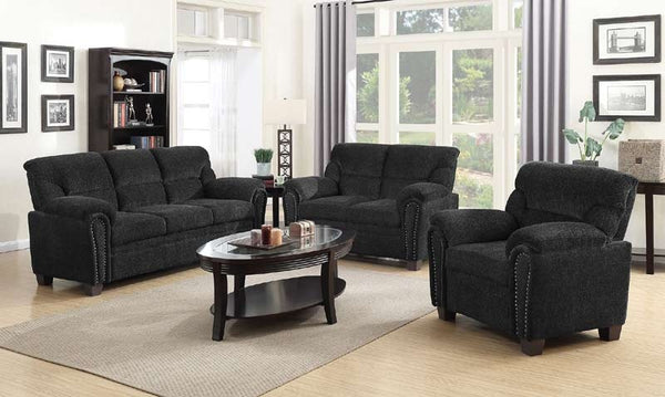 Coaster Furniture - Clementine Grey 2 Piece Sofa Set - 506574-S2