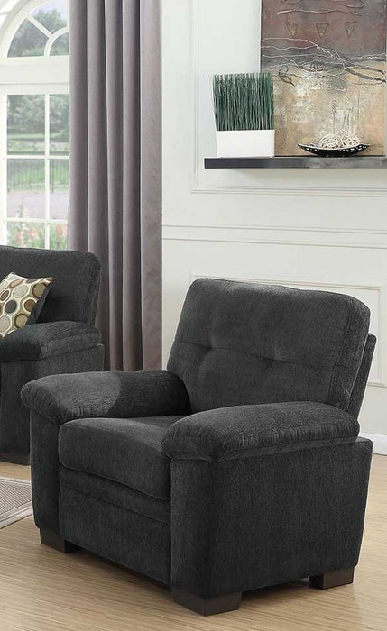 Coaster Furniture - FairBairn Charcoal 3 Piece Living Room Set - 506584-S3 - GreatFurnitureDeal